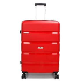 Duża walizka podróżna na kółkach polipropylen TSA 100l 43603