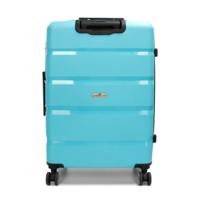 Duża walizka podróżna na kółkach polipropylen TSA 100l 43603