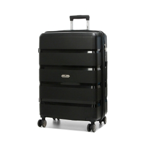 Duża walizka podróżna na kółkach polipropylen TSA 100l 43603