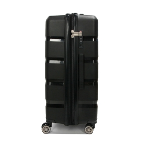 Duża walizka podróżna na kółkach polipropylen TSA 100l 43603
