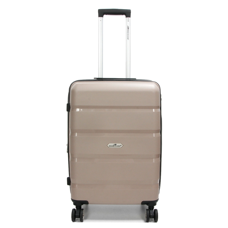 Średnia walizka podróżna na kółkach polipropylen TSA 60l 43603