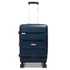 Średnia walizka podróżna na kółkach polipropylen TSA 60l 43603