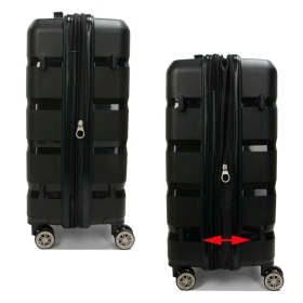 Średnia walizka podróżna na kółkach polipropylen TSA 60l 43603