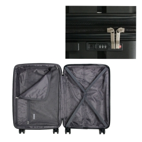 Średnia walizka podróżna na kółkach polipropylen TSA 60l 43603