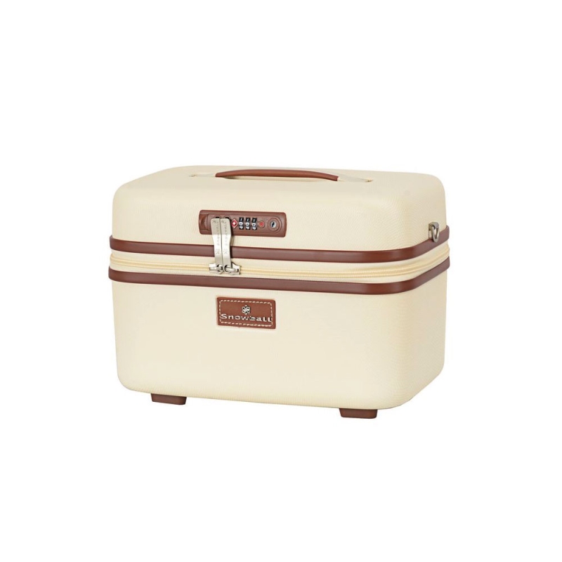 Duża kosmetyczka podróżna damska kuferek twardy ABS TSA 13l A52335