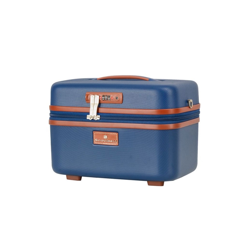 Duża kosmetyczka podróżna damska kuferek twardy ABS TSA 13l A52335