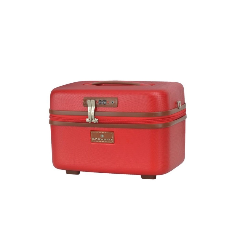 Duża kosmetyczka podróżna damska kuferek twardy ABS TSA 13l A52335