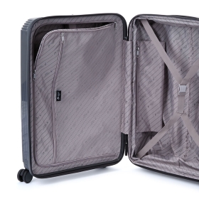 Walizka podróżna na kółkach średnia 80 polipropylen TSA Airtex 647