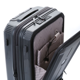 Walizka podróżna na kółkach mała do samolotu z portem USB Airtex 647