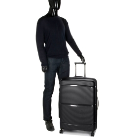 Walizka podróżna na kółkach duża 100 l polipropylen TSA Snowball A94103