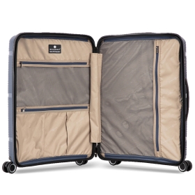 Walizka podróżna na kółkach średnia 70 l polipropylen TSA Snowball A94103