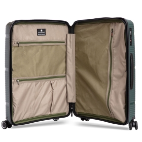 Walizka podróżna na kółkach średnia 70 l polipropylen TSA Snowball A94103