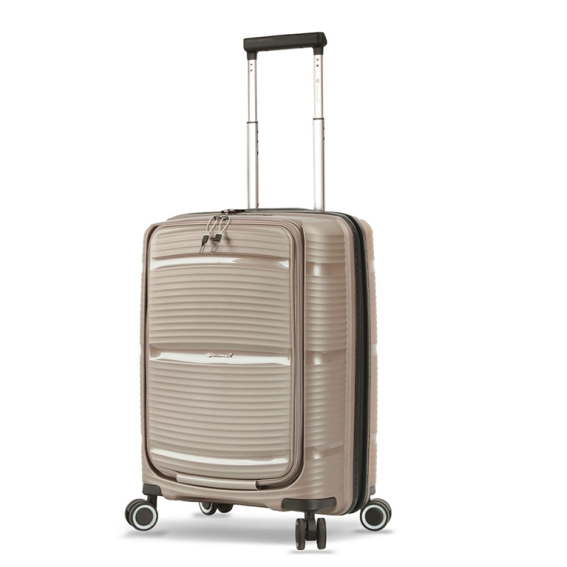 Walizka podróżna na kółkach mała do samolotu polipropylen A94103