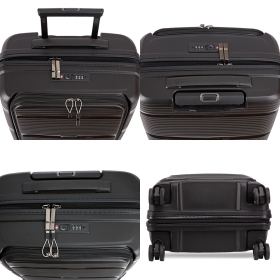 Walizka podróżna na kółkach mała do samolotu polipropylen A94103