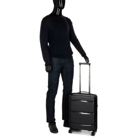 Walizka podróżna na kółkach mała do samolotu polipropylen A94103