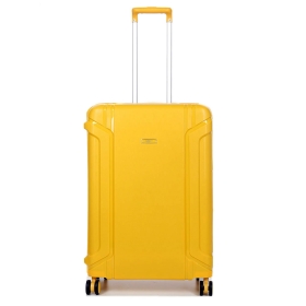 Walizka podróżna na zatrzaski średnia polipropylen 80 l TSA Airtex 645