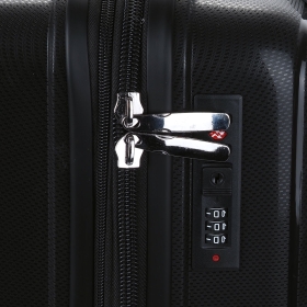 Walizka podróżna średnia na kółkach twarda polipropylen 80l 42203