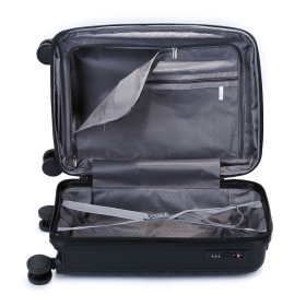 Walizka podróżna mała do samolotu 55x40x23 polipropylen 40l 42203