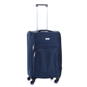 Walizka podróżna średnia na czterech kółkach materiałowa 70l SB-688