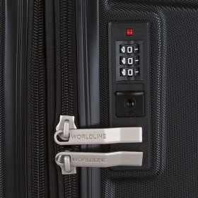 Walizka podróżna średnia na kółkach twarda ABS 80l TSA Worldline 635A