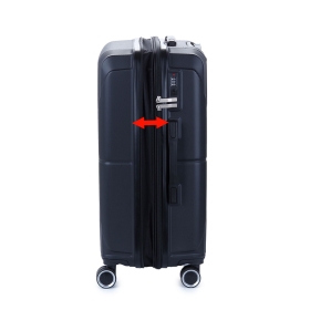 Walizka podróżna średnia na kółkach twarda ABS 80l TSA Worldline 635A