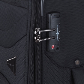 Walizka podróżna duża na kółkach materiałowa z poszerzeniem 100l 21505