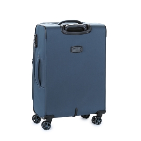 Walizka podróżna średnia na kółkach materiałowa, z poszerzeniem 80l 21505