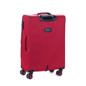 Walizka podróżna średnia na kółkach materiałowa, z poszerzeniem 80l 21505