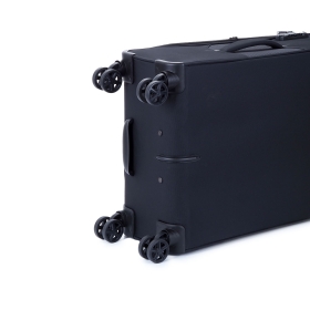 Walizka podróżna średnia na kółkach materiałowa, z poszerzeniem 80l 21505