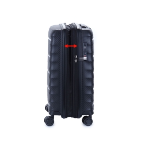 Walizka podróżna mała do samolotu, kabinowa, polypropylen TSA 40l 242