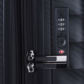 Walizka podróżna mała do samolotu, kabinowa, polypropylen TSA 40l 242