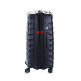 Walizka podróżna średnia na kółkach polipropylen 80l TSA Airtex 242