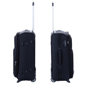 Średnia walizka podróżna na dwóch kółkach materiałowa 91074