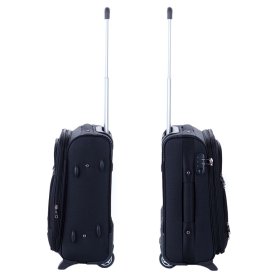 Mała walizka podróżna na kółkach kabinowa materiałowa 91074