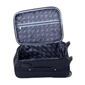 Mała walizka podróżna na kółkach kabinowa materiałowa 91074