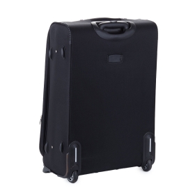 Duża walizka podróżna na dwóch kółkach materiałowa 91074