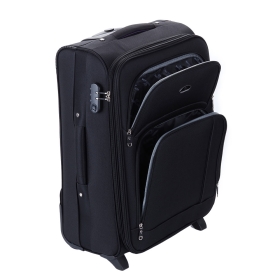 Zestaw walizek podróżnych na 2 kółkach materiałowych 3 sztuki 91074