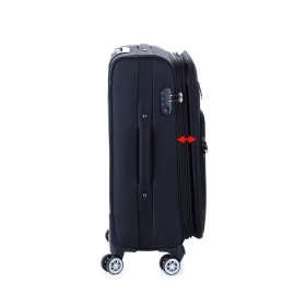 Walizka podróżna na kółkach średnia materiałowa z poszerzeniem 60 l 1899