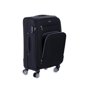 Walizka podróżna na kółkach średnia materiałowa z poszerzeniem 60 l 1899