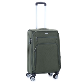 Walizka podróżna na kółkach średnia materiałowa z poszerzeniem 60 l 1899