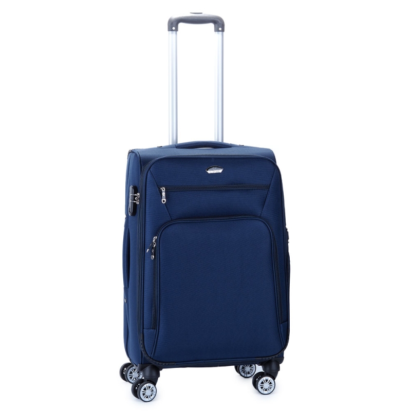 Walizka podróżna na kółkach średnia materiałowa z poszerzeniem 60 l 1899