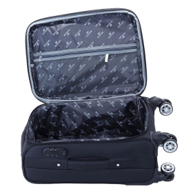 Walizka podróżna na kółkach mała do samolotu 55x40x23 miękka 1899