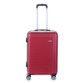 Walizka podróżna na 4 kółkach średnia, tania 60l ABS SU625