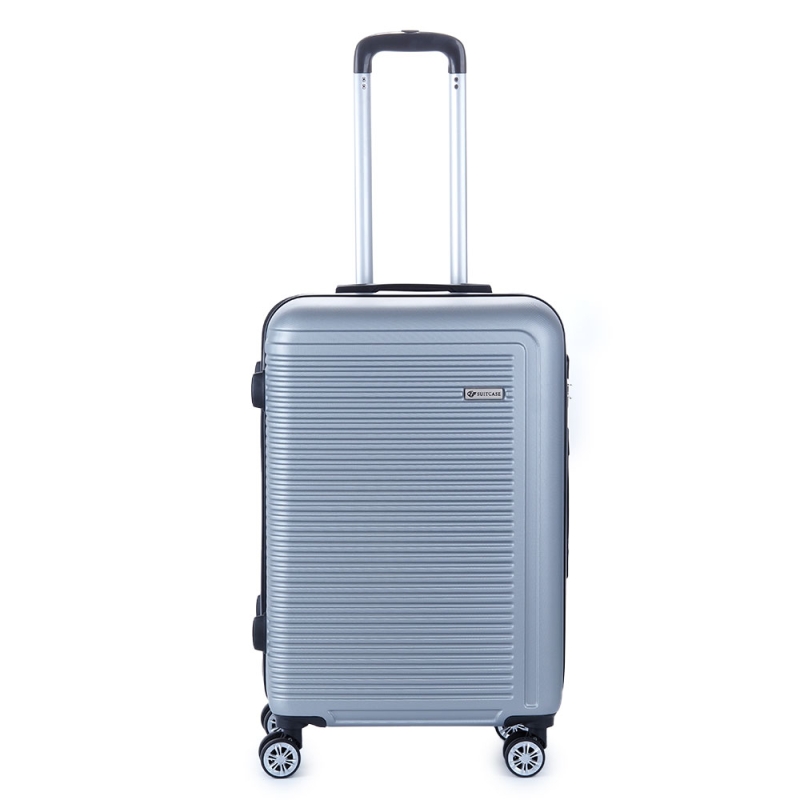 Walizka podróżna na 4 kółkach średnia, tania 60l ABS SU625