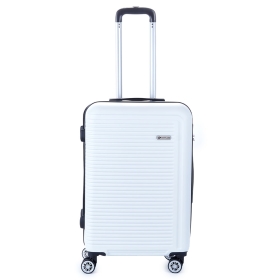 Walizka podróżna na 4 kółkach średnia, tania 60l ABS SU625