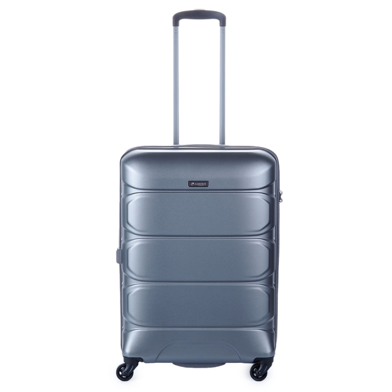 Walizka podróżna średnia na kółkach, polikarbon 80l Airtex 748