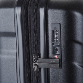 Walizka podróżna średnia na kółkach, polikarbon 80l Airtex 748