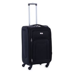 Walizka podróżna średnia na 4 kółkach materiałowa 70l 9774