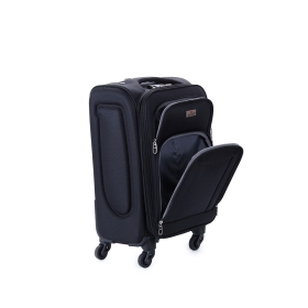 Walizka podróżna mała na kółkach kabinowa, materiałowa 40l 9774