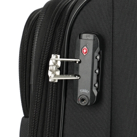 Walizka podróżna duża na kółkach lekka, poszerzana 100 l TSA 98549